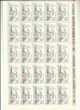 Romania MNH 1967 - Centenarul Bibliotecii Academiei Romane - LP 656 coala X2