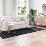 Cumpara ieftin Covor din Blana Faux de Iepure Olite Negru 80 x 250 cm