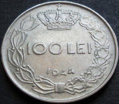 Moneda istorica 100 LEI - ROMANIA / REGAT, anul 1943 * cod 2151 A foto