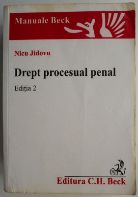 Drept procesual penal &amp;ndash; Nicu Jidovu foto