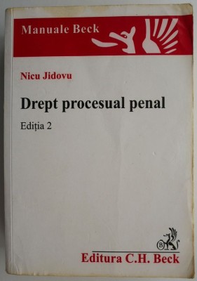 Drept procesual penal &amp;ndash; Nicu Jidovu foto