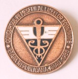 INSIGNA CONCURSUL PE MESERII A LICEELOR ECONOMICE ETAPA REPUBLICANA ARAD 1988 INVATAMANT LICEUL ECONOMIE ECONOMIC ( CITITI VA ROG DESCRIEREA ENUNTUL )