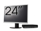 Pachet Calculator Refurbished HP ProDesk 400 G6 Mini, Intel Core i5-10500T 2.30 - 3.80GHz, 8GB DDR4, 256GB SSD + Monitor 24 Inch + Windows 10 Pro NewT
