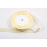 Panglica din satin pentru decorare, crem deschis, 22.5m x 1.5 cm