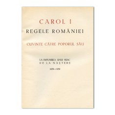 Carol I Regele Romaniei, Cuvinte catre poporul Sau, exemplar bibliofil foto