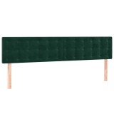 Cumpara ieftin Tablii de pat, verde inchis, 180x5x78/88 cm, catifea