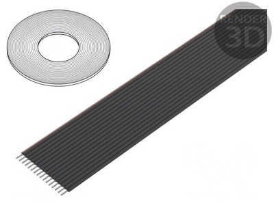 Cablu Bandă PVC 16x28AWG 100FT foto
