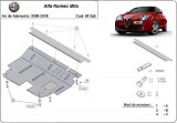 Scut motor metalic Alfa Romeo Mito 2008-2018