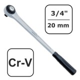 3/4 Zoll Knarre, Umschaltknarre, 72 Z&auml;hne, 550mm, Profi Werkzeug