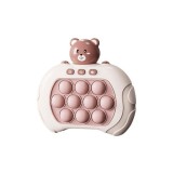 Cumpara ieftin Jucarie Pop It, model urs, antistres, 4 moduri de joc, pentru copii si adulti, maro
