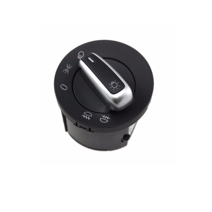 Comutator Bloc Lumini VW Golf 5 Passat B6 Caddy fara functie automata - Negru Chrome