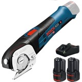 Bosch GUS 12V-300 + 1600A019R8 - Foarfeca + Set 2 acumulatori si incarcator Li-Ion 12 V 2 Ah