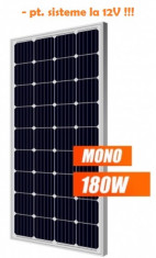 Panouri solar e fotovoltaice 180W NOI -12V + regulator controller optional foto