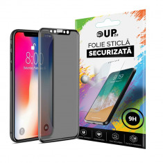 Folie Sticla Upzz Privacy iPhone X/xs - Negru foto