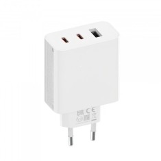 Incarcator Retea Xiaomi 2C1A GaN, 67W, 3A, 1 x USB-A - 2 x USB-C, Alb