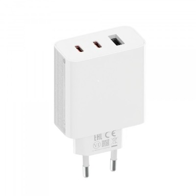 Incarcator Retea Xiaomi 2C1A GaN, 67W, 3A, 1 x USB-A - 2 x USB-C, Alb foto