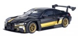 Macheta BMW M4 GT3 Midnight Eclipse 1:24 negru cu galben