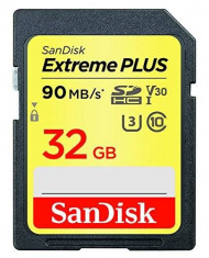 Card Sandisk Extreme Plus MicroSDHC 32GB Clasa 10 2 pack foto
