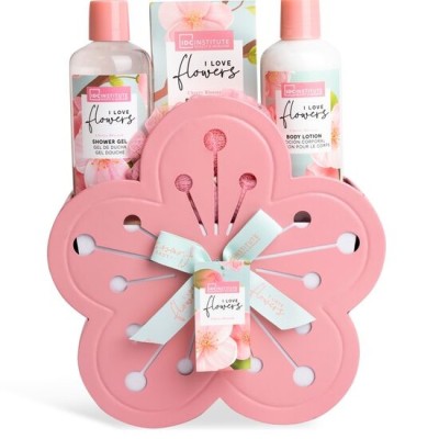 Set 4 produse cosmetice I love Flowers, IDC Institute 44052, pink, 600 ml foto