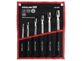 Set 6 chei tubulare cu articulație PROLINE HD, oțel crom-vanadium, 8-19 mm, etui