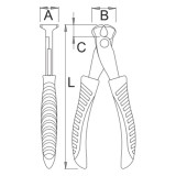 Unior 455/4E - Cleste cu tais fata 110 mm