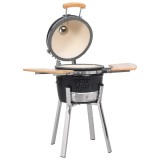 Grătar Kamado cu afumătoare din ceramică 33 cm 41721