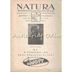 Natura No. 2/1934 - Revista Pentru Raspindirea Stiintei