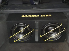 Subwoofer 2000W + condensator + statie Groundzero foto