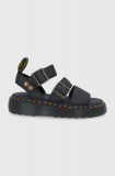 Dr. Martens sandale de piele Gryphon Quad femei, culoarea negru, cu platformă DM25720001.Gryphon.Qu-Black