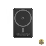 Baterie Externa Wireless Dudao K14S 5000mAh 10W PD + QI 1 x QI - 1 x USB-C Neagra