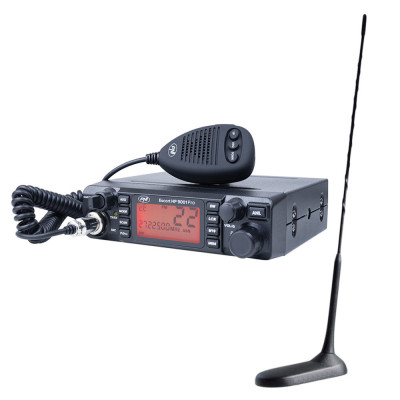 Kit Statie radio CB PNI ESCORT HP 9001 PRO ASQ 12/24 + Antena CB PNI Extra 45 cu magnet foto