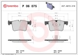 BREMBO P 06 075 PRIME LINE set placute frana,frana disc