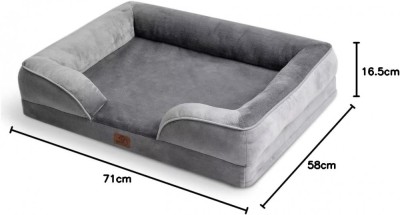 Pat ortopedic pentru c&amp;acirc;ini BEDSURE, canapea ergonomică pentru c&amp;acirc;ini, 71 x 58 cm foto