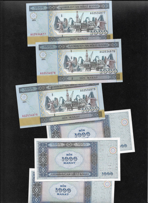 Azerbaijan 1000 1.000 manat 2001 unc/aunc pret pe bucata
