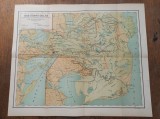 HARTA DELTA DUNARII, CCA 1915 ** 60 / 50 CM