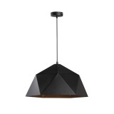 Cumpara ieftin Lustra Hazmi negru-auriu metal 38x38x120 cm