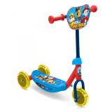 Trotineta cu 3 roti Paw Patrol, Rubble, Chase si Marshall, Disney, 2+, albastru, pentru baieti