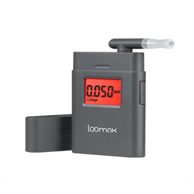 Tester de alcoolemie Loomax, afisaj LCD, 1.5 V, 2 x AAA, 0-1.9 g/l, 5 rezerve incluse foto