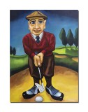 Cumpara ieftin Tablou pictat manual - O&amp;#039;Malley Golf - 120x90cm, ulei pe panza, reproducere Will Rafuse, gata de agatat pe perete