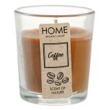 Lumanare parfumata cu aroma proaspata de cafea in pahar, 5 x 6.5 cm