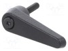 Manetă franceză ELESA GANTER 25mm filet, 45mm lungime, corp negru