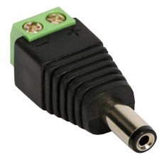 Conector de alimentare tata, 12V, cu surub SDC-CAT foto