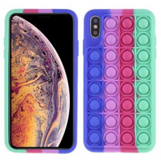 Husa Telefon iPhone X / XS TPU POP It Multicolora foto