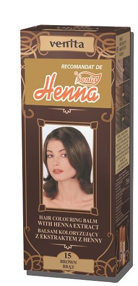 Balsam colorant par henna sonia nr.15 - saten inchis 75gr kian cosmetics