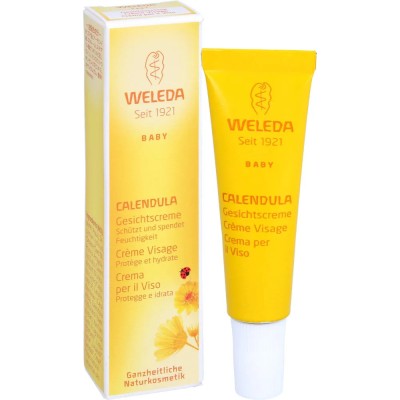 Crema pentru Fata, Weleda, Baby, Efect Hidratant cu Extras din Galbenele, 10ml foto