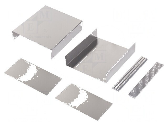 Carcasă aluminiu naturală, dimensiuni 261mm x 300mm x 134mm