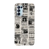 Husa compatibila cu Oppo A55, Viceversa, model Daily Prophet Harry Potter, Silicon, TPU, Transparent, Carcasa