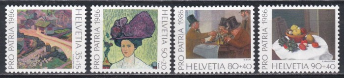 Elvetia 1986 - Pro Patria - Picturi, MNH