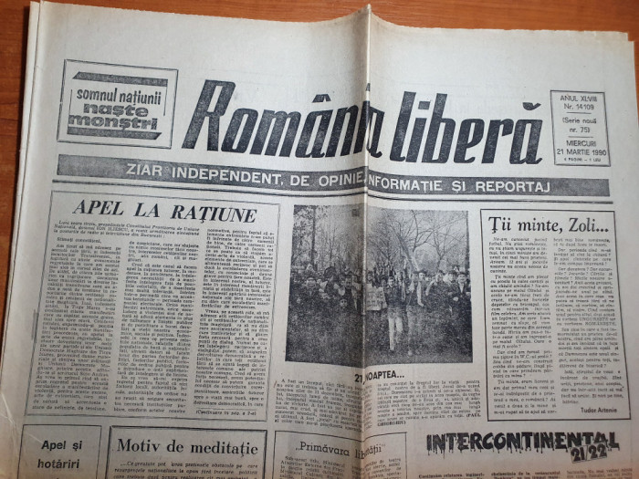 romania libera 21 martie 1990-articolul valea jiului nu crede in lacrimi