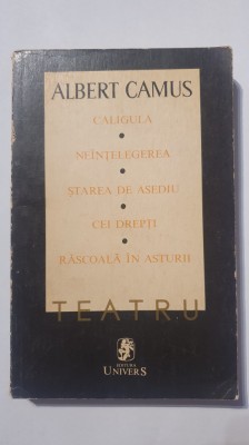 Teatru. Albert Camus, Ed Univers, 1970, 350 pagini foto